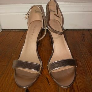madden girl rose gold heels!!
